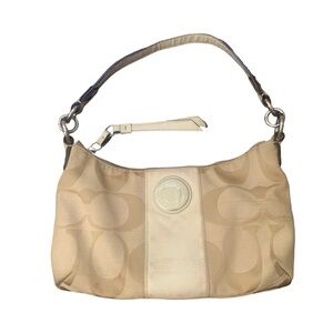 Vintage Y2K Coach signature stripe Demi shoulder bag